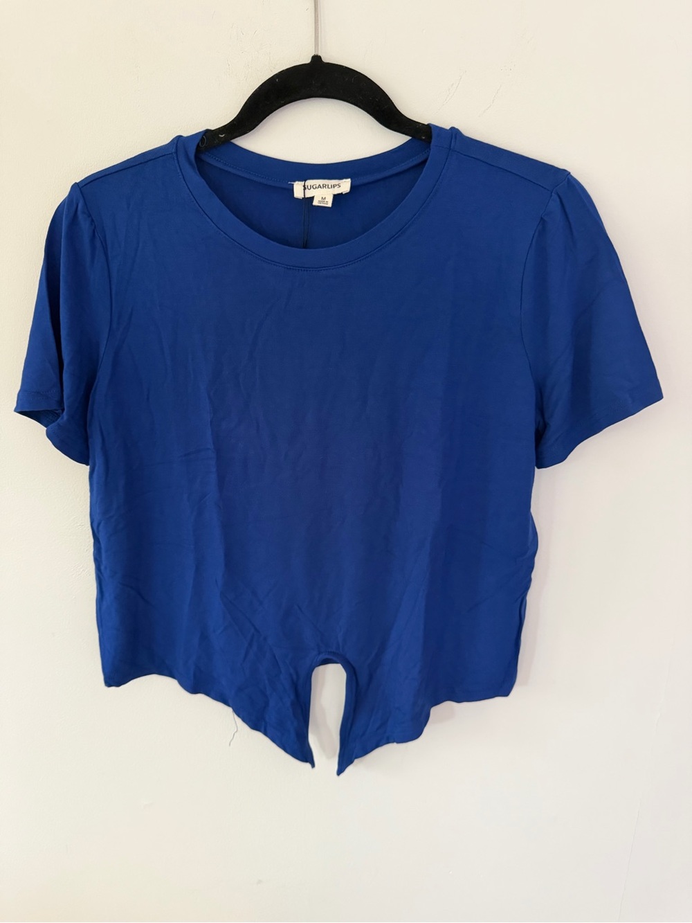 Sugarlips Royal Blue Short Sleeve Crewneck Top